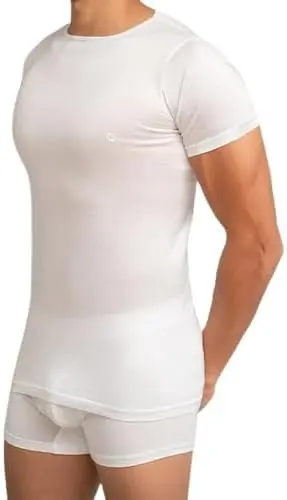 Mercerise Men Half Sleeve (O) White