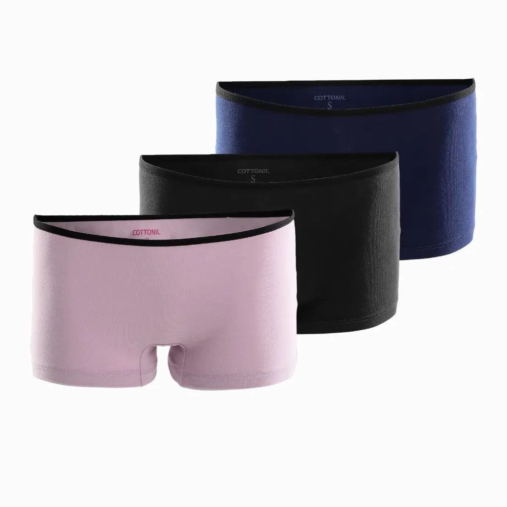 Pack Of 3 Plain Underwear Hot-Short - Multicolor 