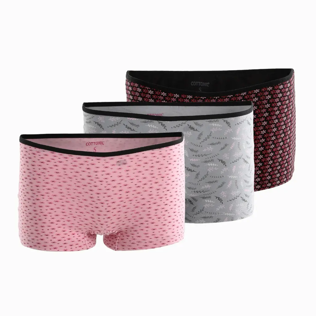 Cottonila Patterned Hot Short - Multicolor PK 3