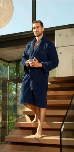 Cotton Hoodie Bathrobe